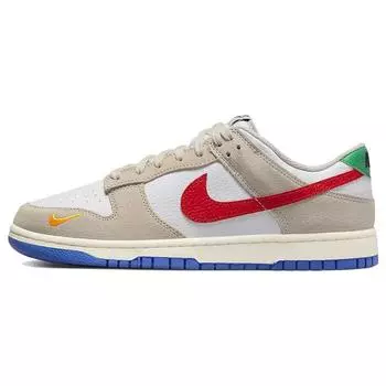 Мужские кроссовки Nike Dunk Low Light Iron Ore серые университетско-красные белые DV3497-001 46