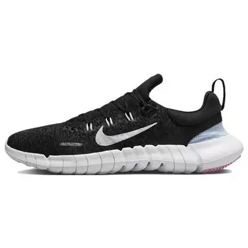 Мужские кроссовки Nike Free RN 5.0 Black Pink Spell Football-серый белый CZ1884-013 44.5