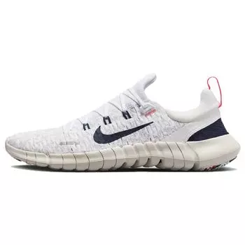 Мужские кроссовки Nike Free Run 5.0 White Obsidian светло-оревудно-коричневые ярко-малиновые CZ1884-103 39