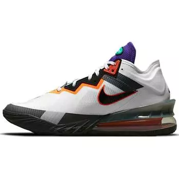 Мужские кроссовки Nike LeBron 18 Low Air Max 95 Greedy белые черные железно-серые CV7562-100 42.5