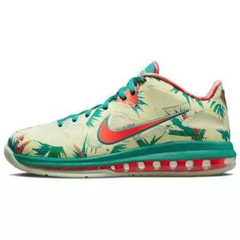 Мужские кроссовки Nike LeBron 9 Low LeBronold Palmer Зеленый Белый-Лайм Ярко-Манго DO9355-300 42