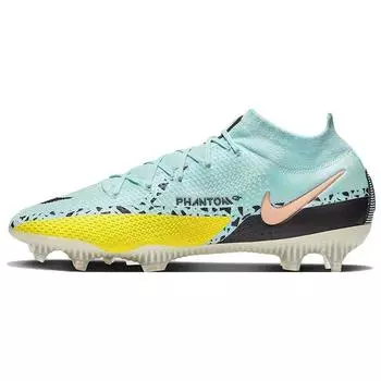 Мужские кроссовки Nike Phantom GT2 DF Elite FG Lucent Pack Blue Glacier-Ice Yellow-Strike CZ9889-407 41