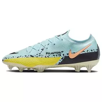 Мужские кроссовки Nike Phantom GT2 Elite FG Glacier Ice Yellow Strike Blue Sunset-Glow Black CZ9890-407 39