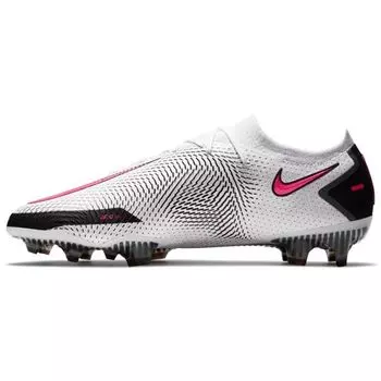 Мужские кроссовки Nike Phantom GT Elite FG White Pink Blast черные CK8439-160
