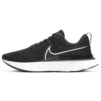 Мужские кроссовки Nike React Infinity Run Flyknit 2 черные белые железно-серые CT2357-002