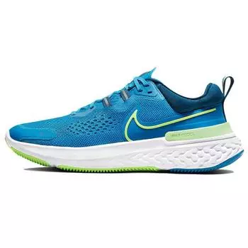 Мужские кроссовки Nike React Miler 2 Imperial Blue Lime Glow Court-Blue White CW7121-402 38.5