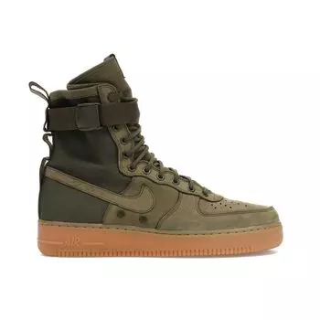 Мужские кроссовки Nike SF Air Force 1 Faded Olive Green Faded-Olive-Gum-Light-Brown 859202-339