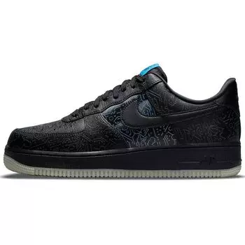Мужские кроссовки Nike Space Jam x Air Force 1 07 Computer Chip Черный-Светло-голубой-Ярость DH5354-001 44