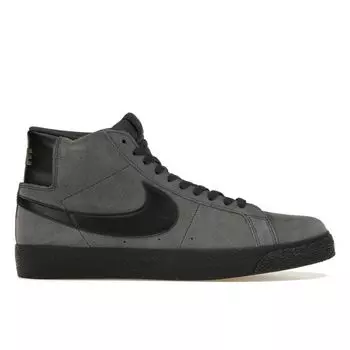 Мужские кроссовки Nike Zoom Blazer Mid SB антрацитовые черные серые FD0731-001 38