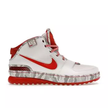 Мужские кроссовки Nike Zoom LeBron 6 Ohio State белые Unvrsty-Red-Mtllc-Slvr 346526-161
