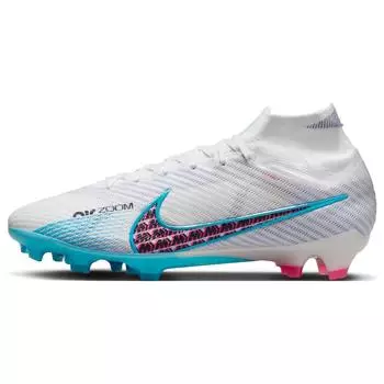 Мужские кроссовки Nike Zoom Mercurial Superfly 9 Elite FG Blast Pack White Pink-Blast Indigo-Haze DJ4977-146 47.5