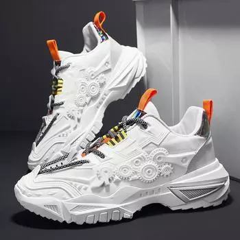 Мужские кроссовки Personality Trend Breathable Running Shoes Designer Platform Sports Shoes 39