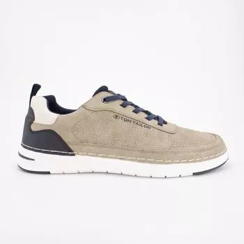 Мужские кроссовки TOM TAILOR Stone Beige Lace-Up Low-Top 41 бежевый