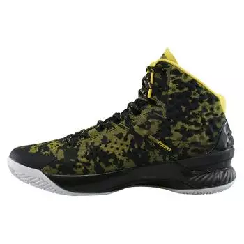 Мужские кроссовки Under Armour Curry 1 Away Черный Белый Такси 1258723-001