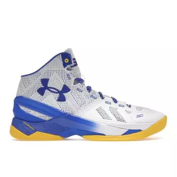 Мужские кроссовки Under Armour Curry 2 Dub Nation белые Royal-Taxi 1259007-104