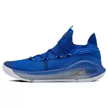Мужские кроссовки Under Armour Curry 6 Team Royal Blue белые 3022893-408