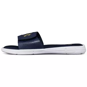 Мужские кроссовки Under Armour Ignite 5 Slide Academy Синий Белый Металлик-Золото 1287318-400 41
