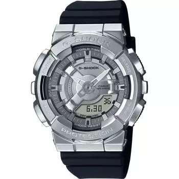 Мужские кварцевые часы Casio G-Shock, черные, с ремешком. чёрный
