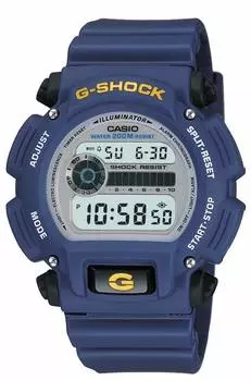 Мужские кварцевые часы Casio G-Shock с каучуковым ремешком, синие, 23,75 (модель: DW-9052-2V)