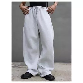 Мужские модные однотонные повседневные брюки XXL
