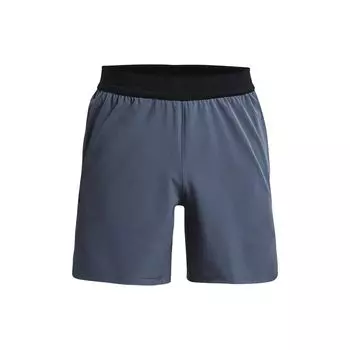 Мужские однотонные тканые шорты для фитнеса и тренировок Under Armour, темно-серые 1376782-044 S