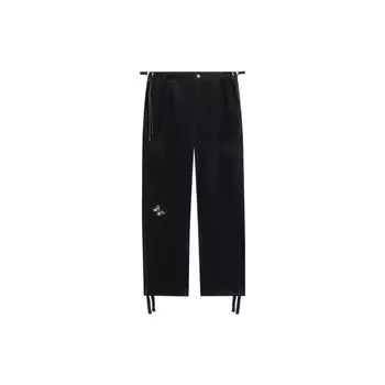 Мужские повседневные брюки Li Ning Plain Butterfly Letter Embroidery Drawstring Black AKXR643-2 XL