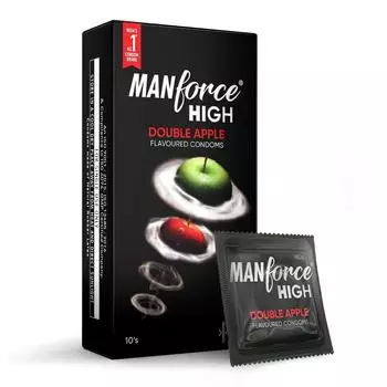 Мужские презервативы Manforce High с двойным вкусом яблока | 10 шт | Очень тонкий