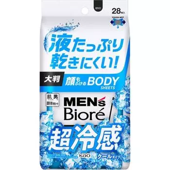 Men S Biore Face Dandruff Body SheetS Cool Type 28 SheetS 262 мл
