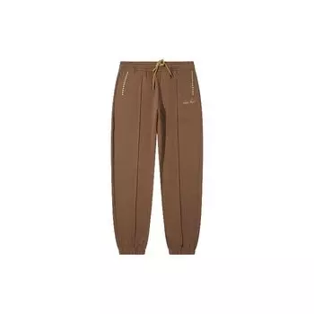 Мужские спортивные штаны свободного кроя с вышивкой Li Ning X Bruce Lee Collaboration Kung Fu Series Clay-Brown AKLTC45-2 XL