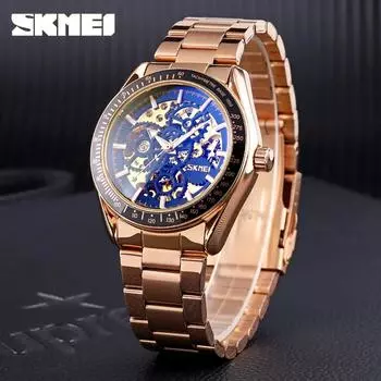 Мужские светящиеся точечные цветные часы Hour Fashion Montre Homme автоматические часы мужские полые механические наручные часы серебряный