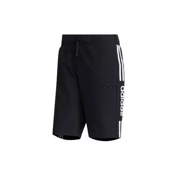 Мужские тканые шорты Adidas Neo Logo Tape, черные FP7482 S