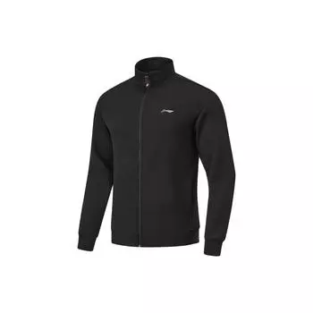 Мужские толстовки с капюшоном Li Ning Plain Stand Collar Sports Hoodie Black AWDT799-1 M