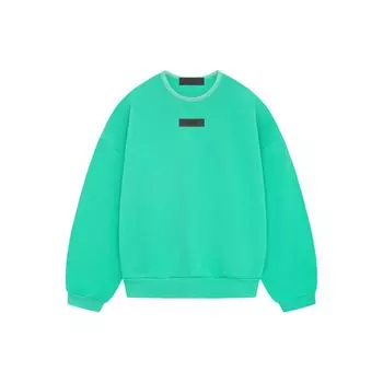 Мужские топы Fear of God Essentials с круглым вырезом и листьями мяты, зеленые 192SP244682F S