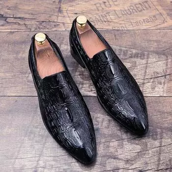 Мужские туфли из кожи, мужские оксфорды, классические туфли для мужчин, роскошные дизайнерские лоферы, мужские туфли на платформе из кожи 38