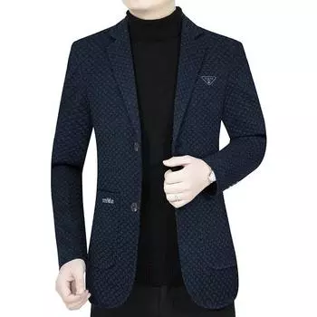 Мужские весенние тонкие пиджаки Куртки Пальто Мужские деловые повседневные пиджаки Куртки Клетчатые костюмы Пальто