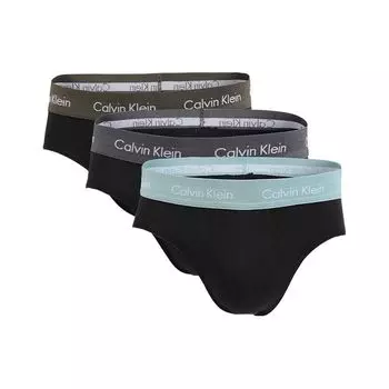 Мужское нижнее белье Calvin Klein, трусы-треугольники с принтом логотипа, 3 штуки, 0000U2661G-6EW L