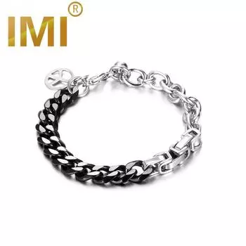 Мужской браслет IMI с индивидуальной строчкой в стиле хип-хоп, кольцо на руку, модное кольцо для девочек