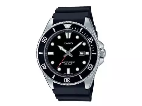 Мужской черный полимерный ремешок CASIO Collection MDV-107-1A1J, ограниченная онлайн-модель, НОВЫЙ