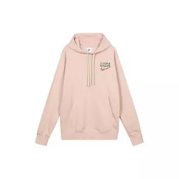 Мужской флисовый пуловер с капюшоном с логотипом Nike Alphabet, розовый DM2250-601 S
