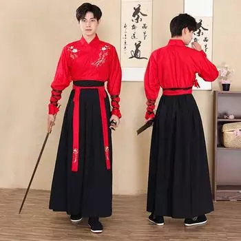 Мужской костюм Hanfu в китайском стиле, мужской древний костюм, красивый костюм 2XL