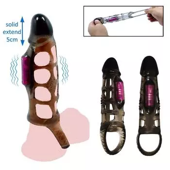 Мужской пенис вибрирующее кольцо для увеличения пениса, удлинитель рукава для мужчин, задержка эякуляции, стимулятор точки G, вибратор для головки, секс-игрушки