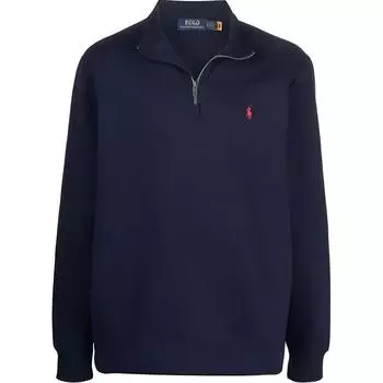 Мужской свитшот с длинными рукавами на молнии до середины, с вышивкой логотипа Polo Ralph Lauren, синий 710962519-003 M