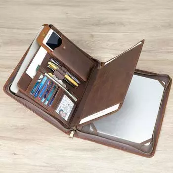 Мужской винтажный клатч из натуральной коровьей кожи Head Cowhide, многофункциональный клатч из натуральной кожи Crazy Horse, деловой кошелек коричневый