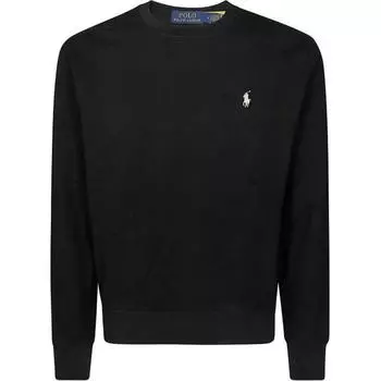 Мужской вязаный свитер Polo Ralph Lauren с вышивкой логотипа Pony, черный 710916689-024 S