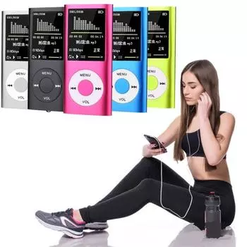 Музыкальный плеер Радио HIFI Mp3-плеер Цифровой ЖК-экран Запись голоса FM-плеер
