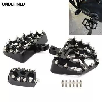 MX Offroad подножки, широкие подножки, подножки для переключения передач Bobber, педали, подставка для ног для Harley Dyna Sportster 883 Softail Street Bob FXDF чёрный
