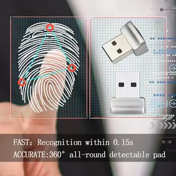 MY# 6Pcs USB Fingerprint Reader for Windows 10 Hello PC Notebook Lock Unlock Sca