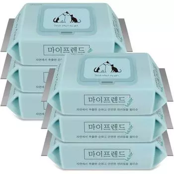 My Friend Pet Safe Wet Tissues, корейский шампунь для домашних животных