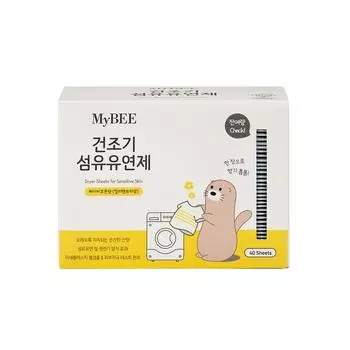 MyBEE Dryer Sheets Кондиционер для белья (40 листов) Детский хлопок