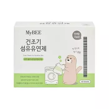 MyBEE Dryer Sheets Кондиционер для белья (40 листов) Свежая оливка